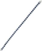 Sapphire Tennis Bracelet (10 Ct. T.w.) In Sterling Silver, Created For Macy's