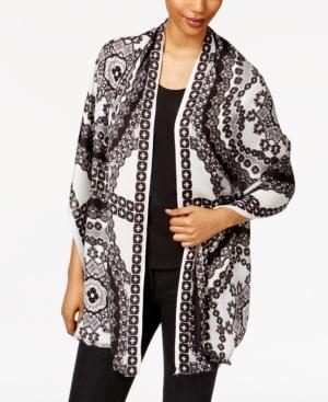 Inc International Concepts Printed Wrap & Scarf In One, Only At Macy's