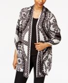 Inc International Concepts Printed Wrap & Scarf In One, Only At Macy's