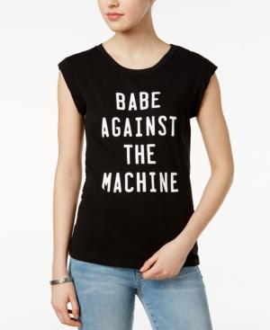Chrldr Babe Cotton Graphic T-shirt