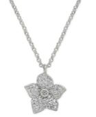 Kate Spade New York Pave Bloom Pendant Necklace, 17 + 3 Extender