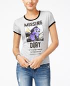 Mighty Fine Juniors' Disney Dory Graphic Ringer T-shirt