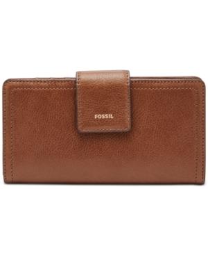 Fossil Logan Leather Tab Clutch Wallet