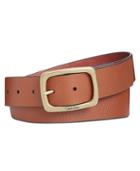 Calvin Klein Square-buckle Leather Belt