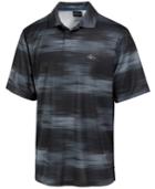 Greg Norman For Tasso Elba Men's Performance Mono Halftone-print Polo, Only At Macy's