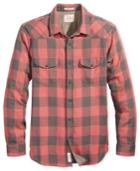 Lucky Brand Men's Santa Fe Buffalo Plaid Western Shirt