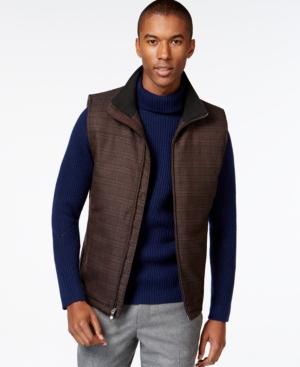 Vince Camuto Quilted Plaid Vest