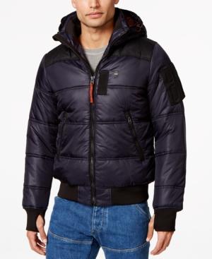 G-star Raw Men's Colorblocked Hooded Puffer Coat