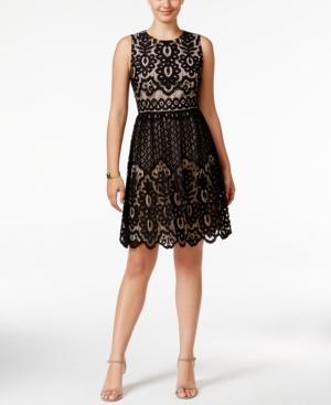 Tommy Hilfiger Lace Fit & Flare Dress