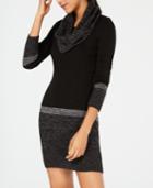 Bcx Juniors' Scarf & Colorblocked Sweater Dress