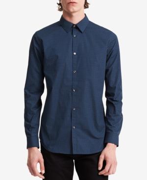 Calvin Klein Men's Infinite Cool Yarn-dyed End-on-end Check Shirt
