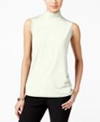 Charter Club Petite Mock-neck Shell, Only At Macy's