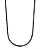 Sutton By Rhona Sutton Men's Black-tone Chain Necklace