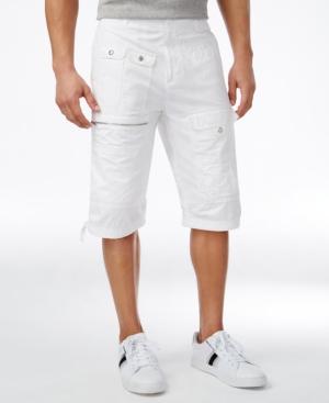 Sean John Men's Texture Block Flight Shorts
