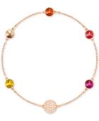 Swarovski Remix Collection Rose Gold-tone Pave Fireball & Crystal Link Bracelet