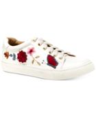 Nanette By Nanette Lepore Wildflower Embroidered Lace-up Sneakers, Only At Macy's Women's Shoes
