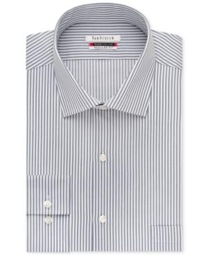 Van Heusen Men's Classic-fit Wrinkle Free Flex Collar Striped Dress Shirt