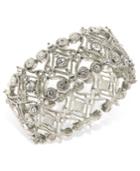 2028 Bracelet, A Macy's Exclusive Style, Silver-tone Crystal Scroll Bracelet, A Macy's Exclusive Style