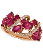 Le Vian Passion Ruby (2-5/8 Ct. T.w.) & Diamond (1/5 Ct. T.w.) Ring In 14k Rose Gold