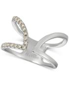 Le Vian Colored Diamond Cuff Ring (1/3 Ct. T.w.) In 14k White Gold