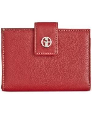 Giani Bernini Softy Framed Leather Wallet With Anti Theft Technology, Only At Macy's