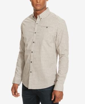 Kenneth Cole New York Men's Check Besom-pocket Long-sleeve Shirt