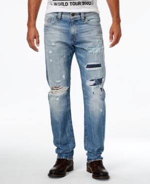 True Religion Men's Geno Cotton Slim-fit Destroyed Jeans