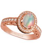 Le Vian Opal (2/3 Ct. T.w.) And Diamond (5/8 Ct. T.w.) Ring In 14k Rose Gold, Only At Macy's