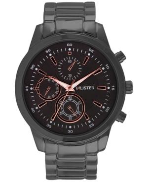 Unlisted Men's Chronograph Gunmetal Bracelet Watch 46mm 10027761, Only At Macy's