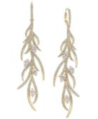 Danori 18k Gold-plated Crystal & Pave Drop Earrings, Created For Macy's