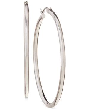 Nine West Silver-tone Hoop Earrings