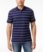 Club Room Men's Striped Pique Polo, Only At Macy's