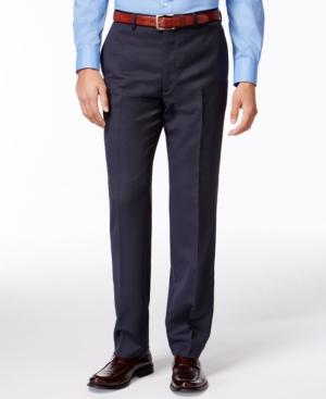 Dkny Navy Tight-stripe Pants Slim Fit