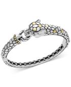Effy Two-tone Dragon Bangle Bracelet In Sterling Silver And 18k Gold