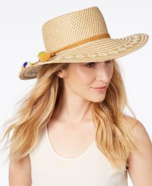 Nine West Patterned Woven Bolero Hat