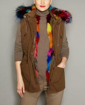 The Fur Vault Hooded Fox-fur-lined Vest