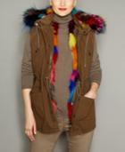 The Fur Vault Hooded Fox-fur-lined Vest