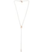 Bcbg Rose Gold-tone Crystal Star 22 Lariat Necklace