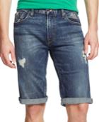Guess Regular-fit Straight Rolled Denim Shorts