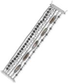 Lucky Brand Silver-tone Stone And Elephant Multi-chain Bracelet