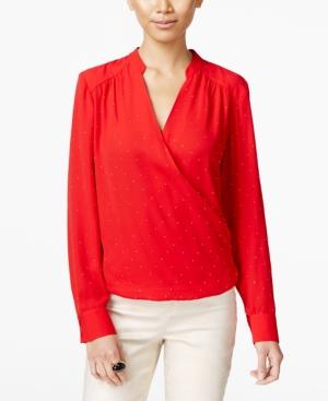 Inc International Concepts Surplice Blouse, Only At Macy's