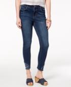 Style & Co Embroidered Ankle Skinny Jeans, Created For Macy's