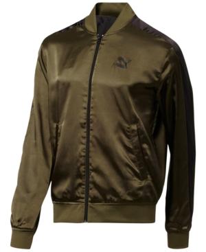 Puma Men's Reversible Satin T7 Bomber Jacket