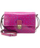 Patricia Nash Polka-dot Pineapple Lanza Small Crossbody Organizer