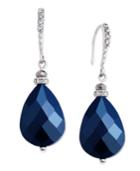 Inc International Concepts Silver-tone Midnight Teardrop Earrings, Only At Macy's