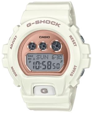 G-shock Ladies Retro Digital S Series Cream With Rose Gold-tone Face Watch