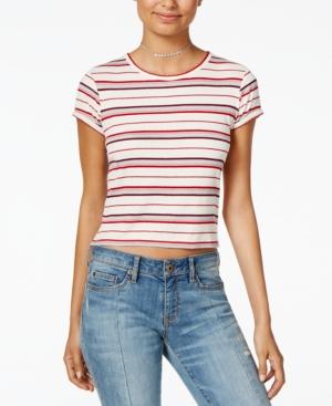 American Rag Juniors' Striped Cropped Top, Created For Macy's