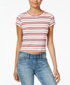 American Rag Juniors' Striped Cropped Top, Created For Macy's