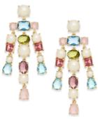 Kate Spade New York 14k Gold-plated Imitation Pearl & Crystal Chandelier Earrings