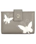 Giani Bernini Leather Butterfly Framed Wallet, Created For Macy's